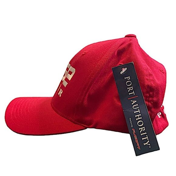 Rise Poker S/M Baseball Hat Flexfit Red Cap Sports Outdoors Sportswear - Picture 5 of 6